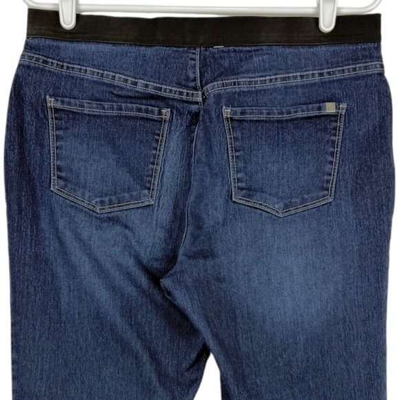 Simply‎ Vera Wang Women's Pull-on Elastic Back Stretch Blue Denim Jeans Size 12 - Picture 4 of 11